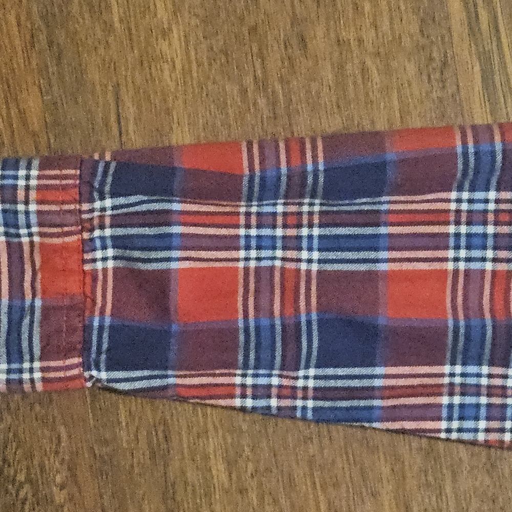 NAUTICA mens thin flannel long-sleeve Shirt SIZE LARGE MULTICOLOR LL30 - Picture 4 of 16